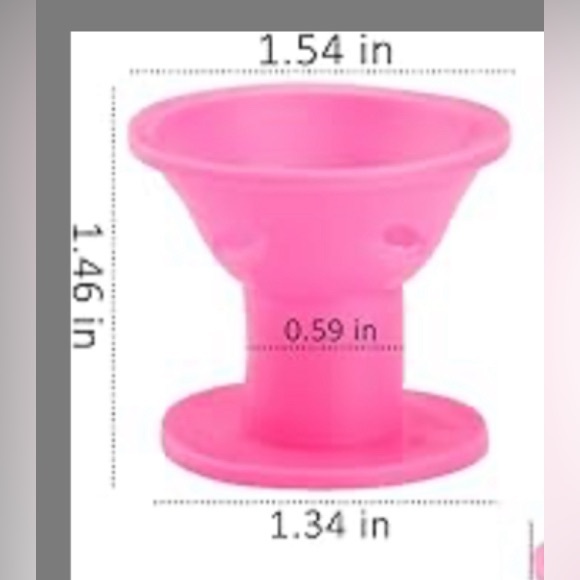 🎁 20 Pcs Pink Small Silicone Hair Rollers Curlers - Picture 3 of 5
